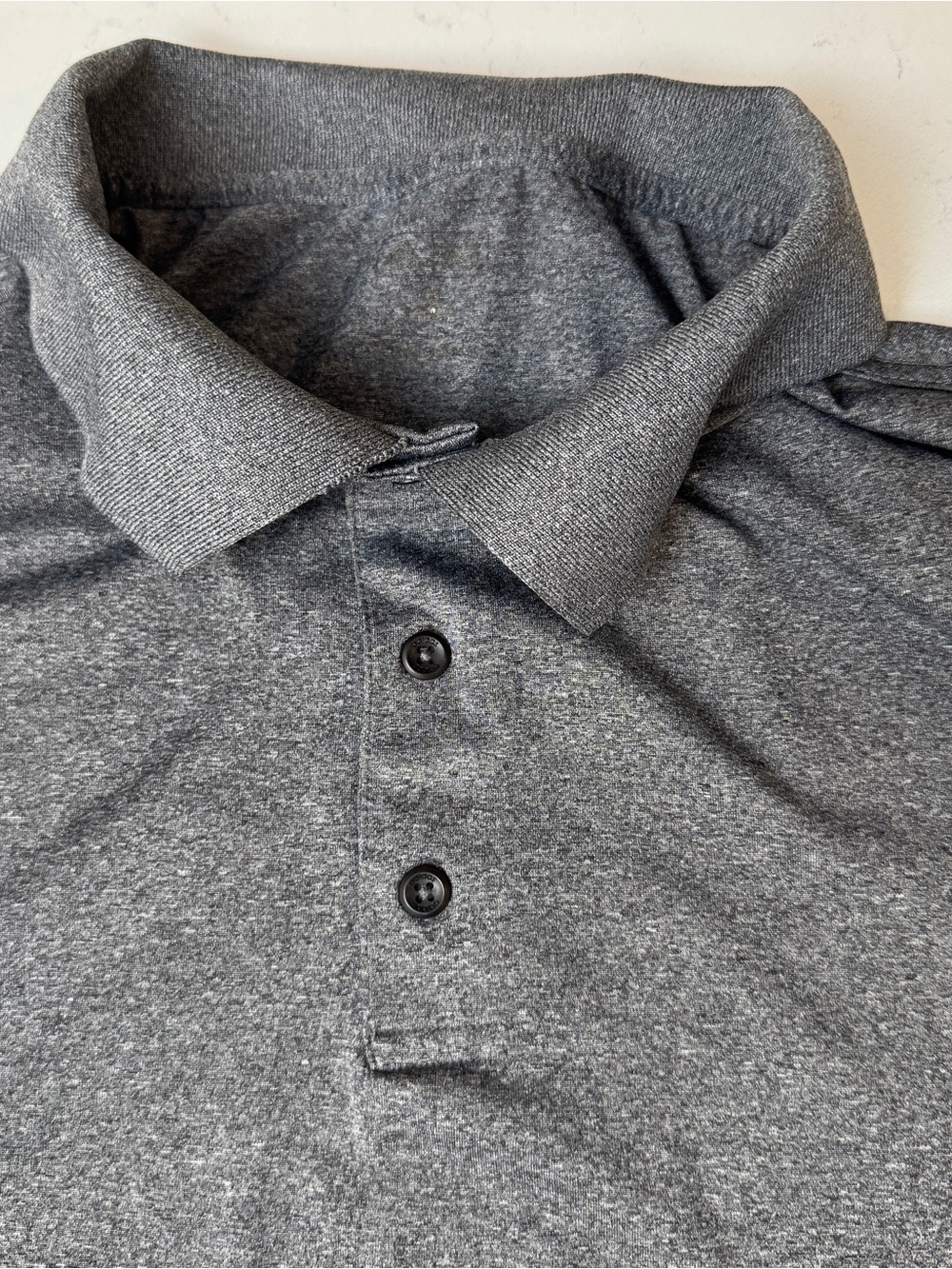 Adidas Classic Men's Heather Gray Polo Shirt